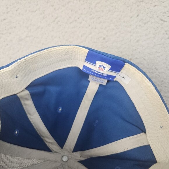 Indianapolis Colts Hat Cap Fitted L/XL Reebok Blue White Gray NFL Football - Picture 6 of 7